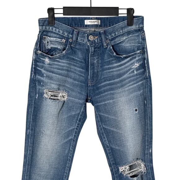 Moussy Vintage Ridgewood Distressed Cropped Skinny Jeans Medium Wash Size 26 - Picture 11 of 13